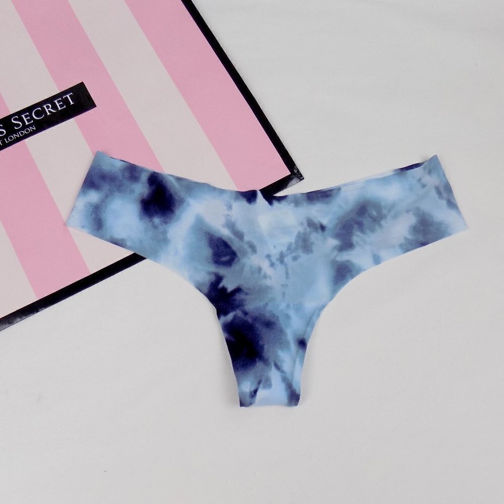 nwt!! no show seamless thong tie dye ombre clouds